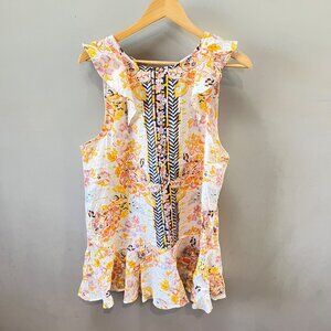 Free People Summer In Tulum‎ Mini Linen Blend Dress- Sz. S